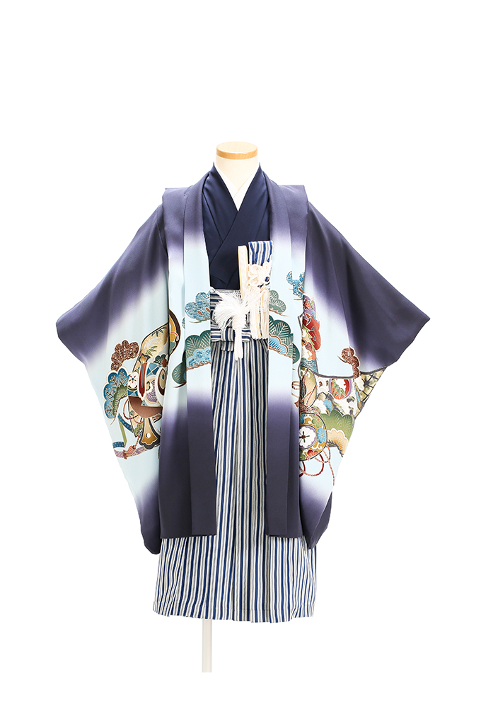 紺地わし