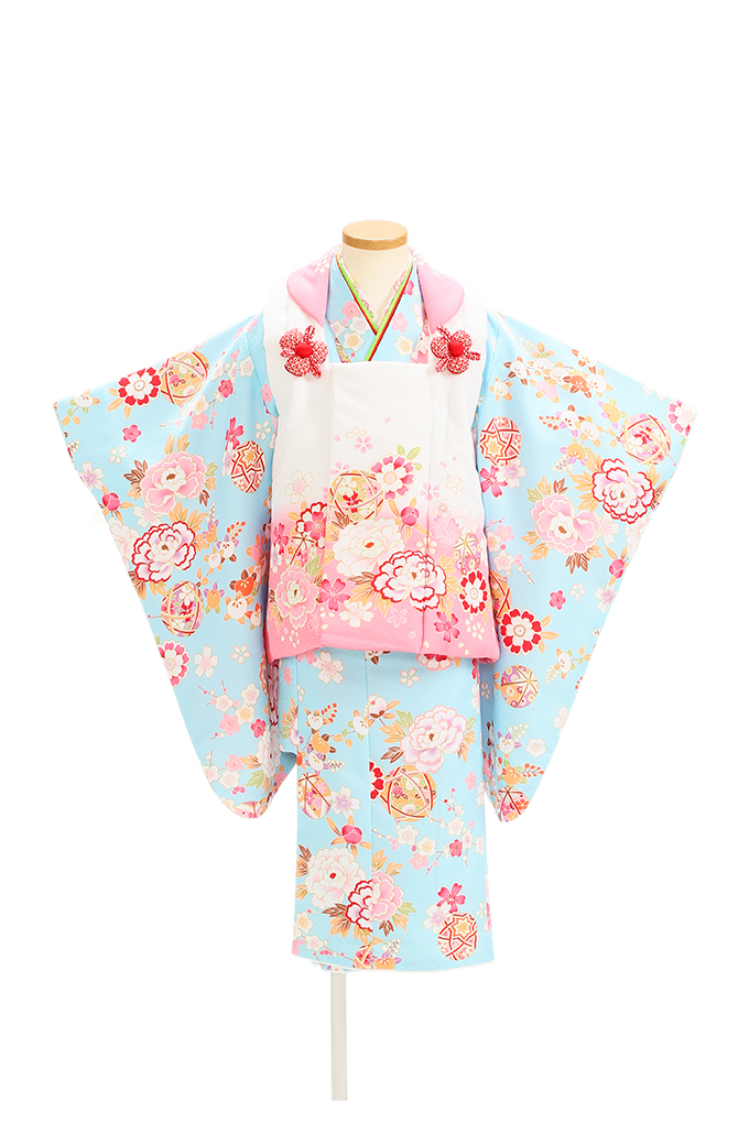 白ピンク/水色桜