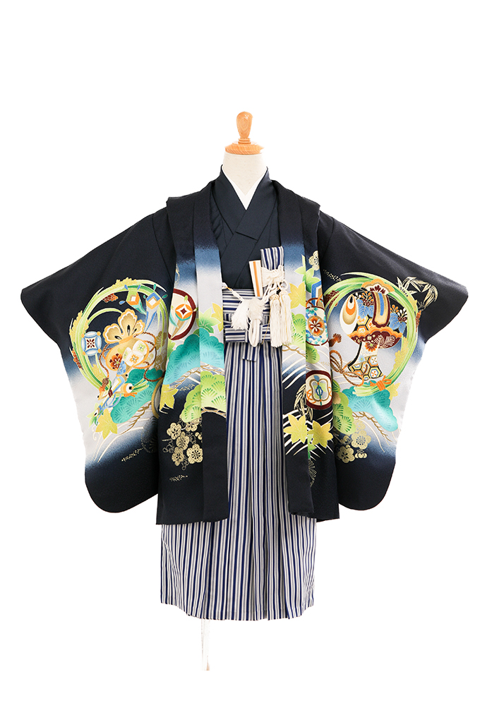 紺金糸かぶと青緑松