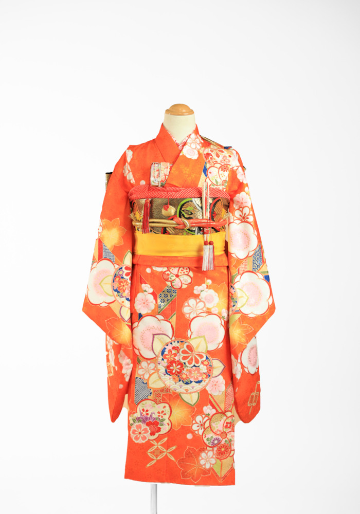 オレンジ梅桜